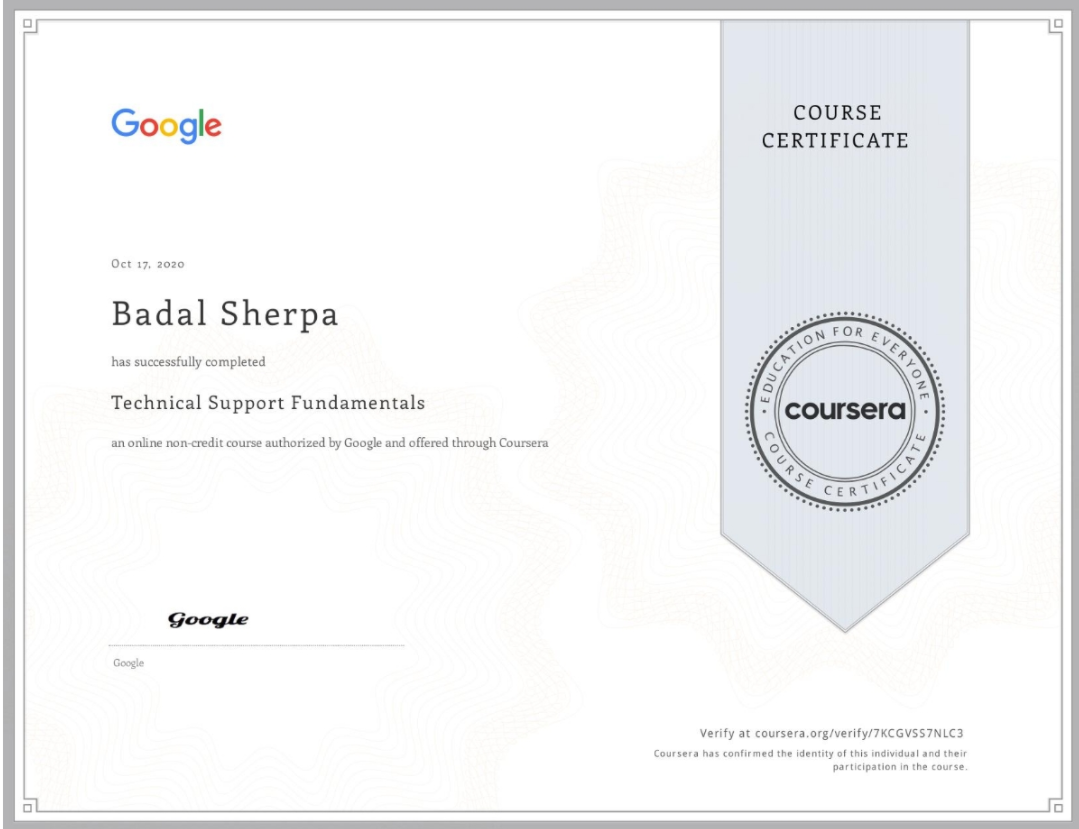 Google Technical Support Fundamentals